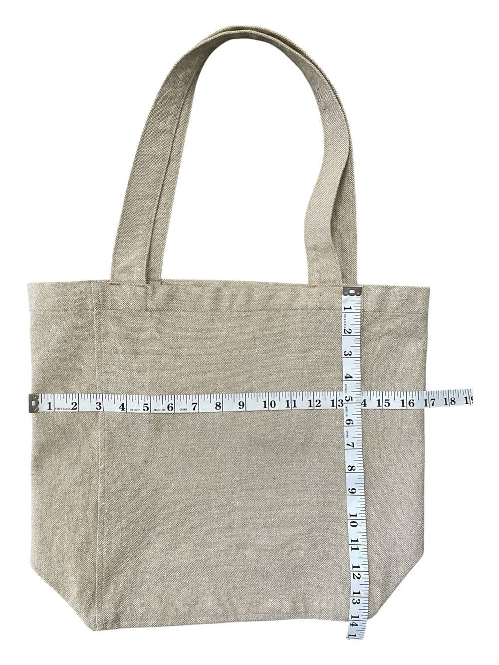 Patagonia Recycled Market Tote Bag-Classic Tan With Forge Mark-Unused - Picture 12 of 12
